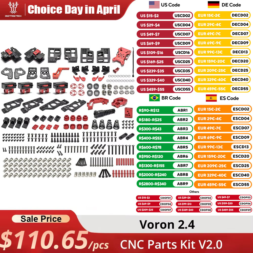 Voron Trident Full Kit - VORON-Kit de piezas CNC para impresora