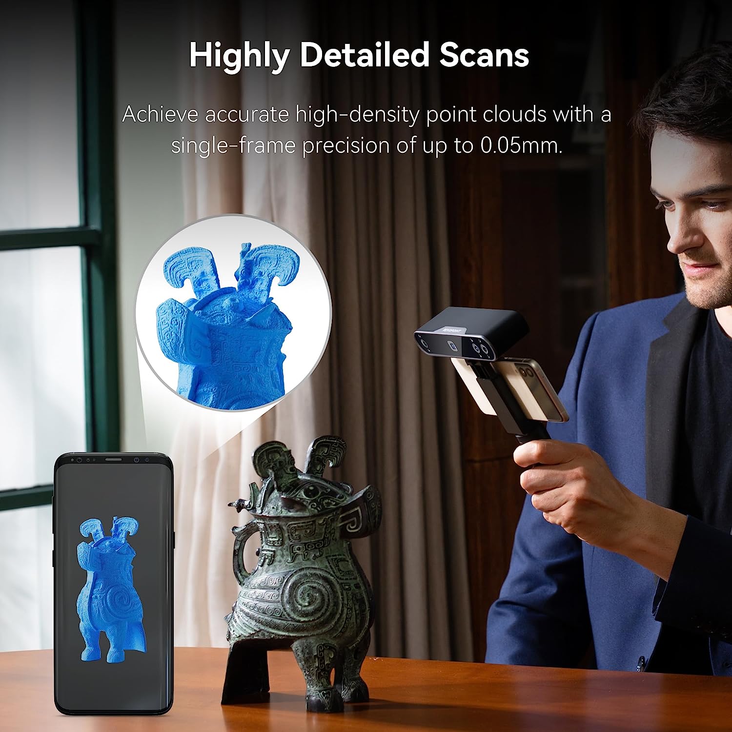 Revopoint POP 3 escáner láser  - Handheld 3D Scanner High Precision reseña y precio