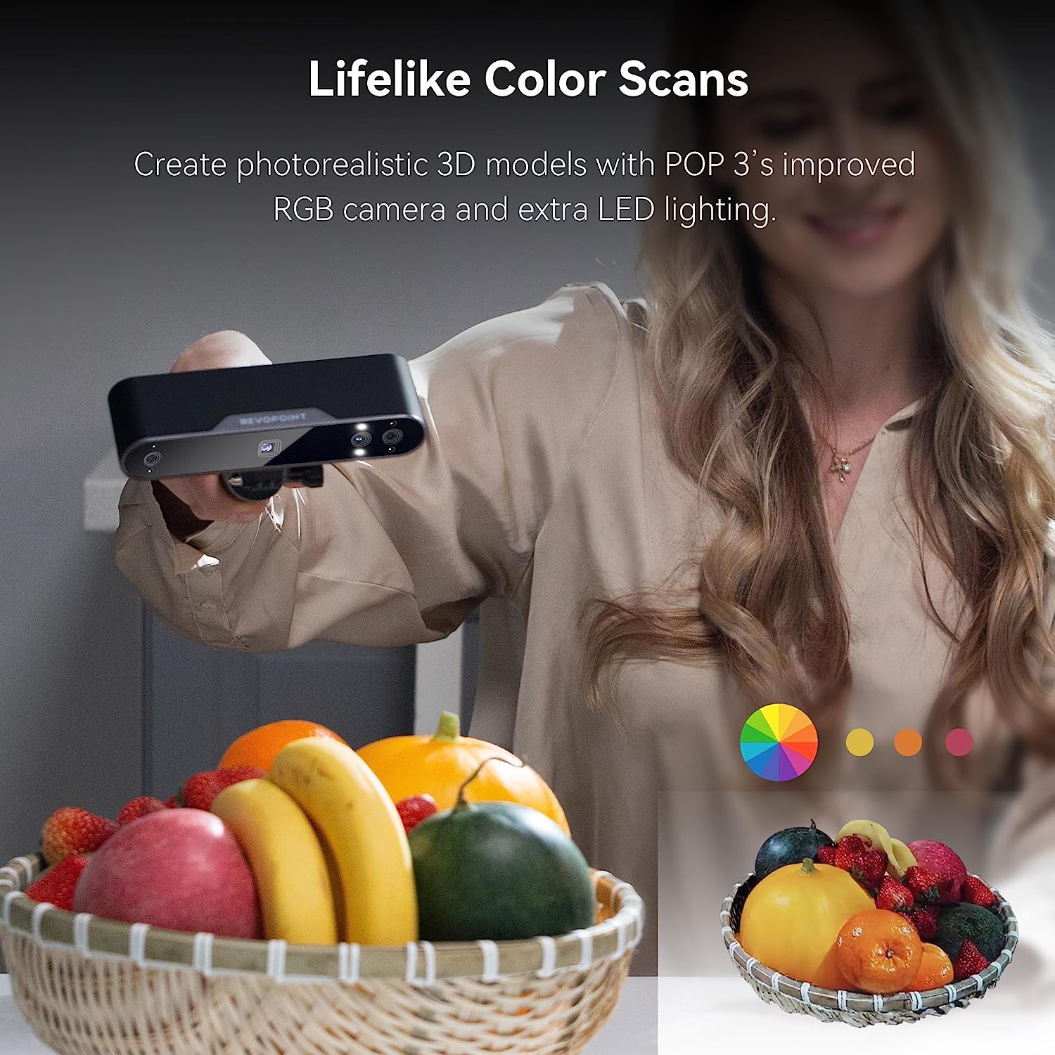 Revopoint POP 3 escáner láser  - Handheld 3D Scanner High Precision reseña y precio